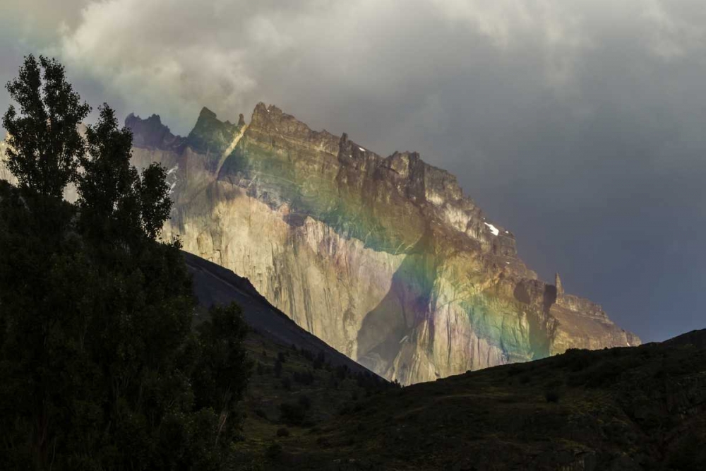 Wall Art Painting id:129117, Name: Chile, Patagonia Green rainbow and mountain, Artist: Illg, Cathy and Gordon