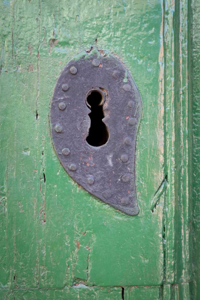 Wall Art Painting id:132112, Name: Mexico Detail of wooden door and Key hole, Artist: Paulson, Don