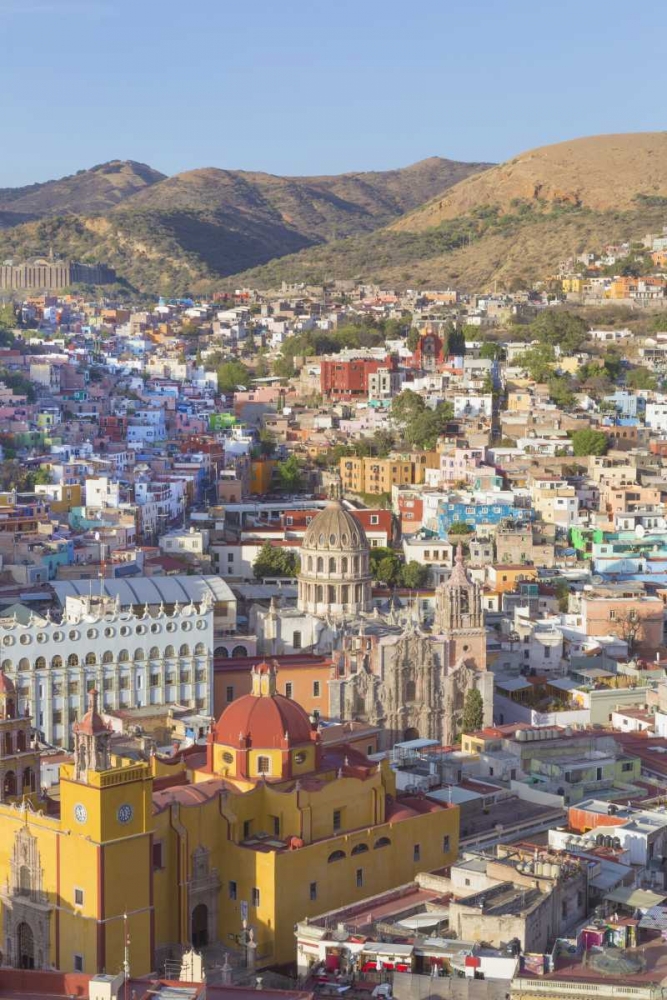 Wall Art Painting id:131773, Name: Mexico, Guanajuato Overview of city, Artist: Paulson, Don