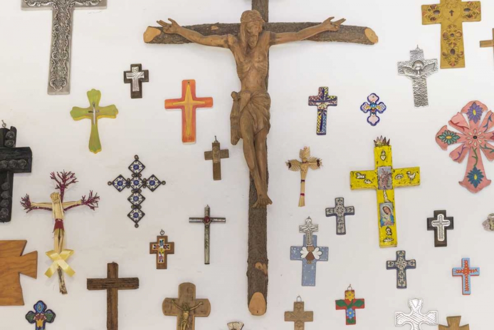 Wall Art Painting id:132826, Name: Mexico, Guanajuato Crosses displayed on a wall, Artist: Paulson, Don