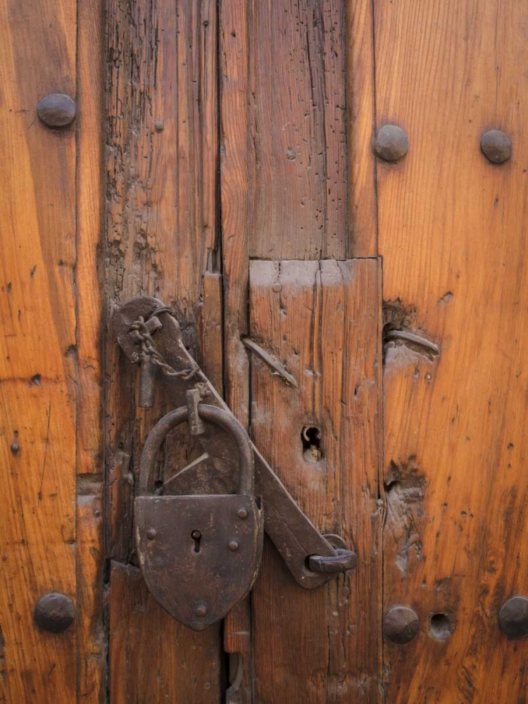 Wall Art Painting id:131686, Name: Mexico Padlock on wooden door, Artist: Paulson, Don