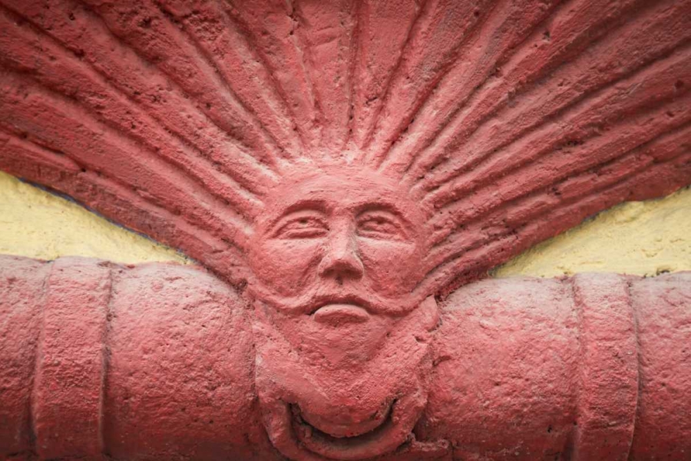 Art Print: Mexico Detail of wall decoration