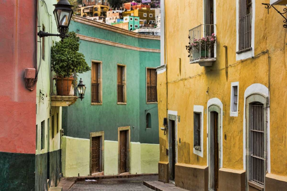 Wall Art Painting id:131705, Name: Mexico, Guanajuato Street scene, Artist: Paulson, Don