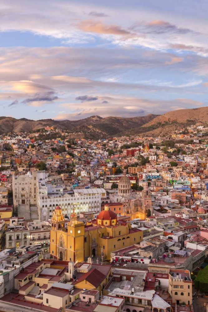 Wall Art Painting id:131774, Name: Mexico, Guanajuato Overview of city, Artist: Paulson, Don