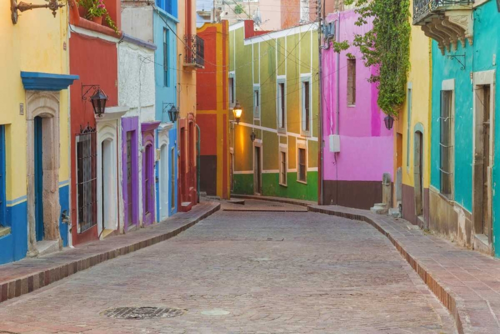 Wall Art Painting id:131974, Name: Mexico, Guanajuato Colorful street scene, Artist: Paulson, Don