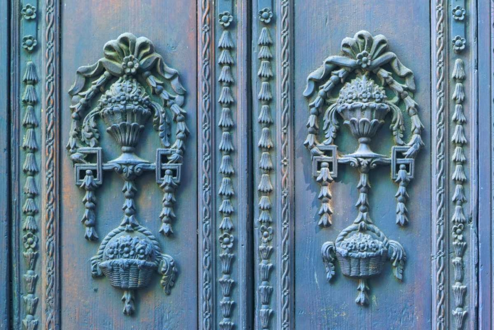 Wall Art Painting id:131976, Name: Mexico, Guanajuato Detail of wooden door, Artist: Paulson, Don