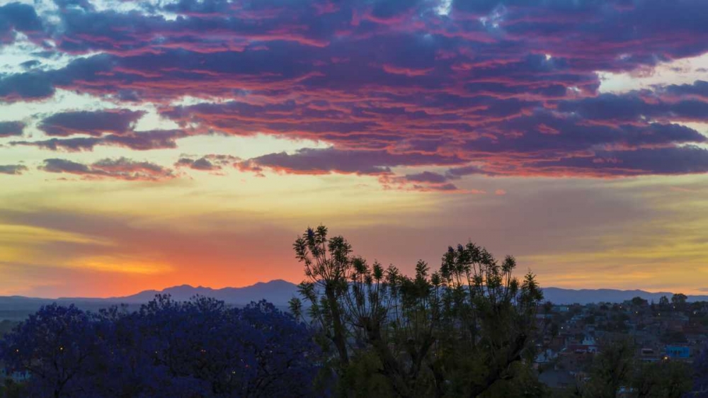 Wall Art Painting id:132827, Name: Mexico, San Miguel de Allende Sunset over city, Artist: Paulson, Don