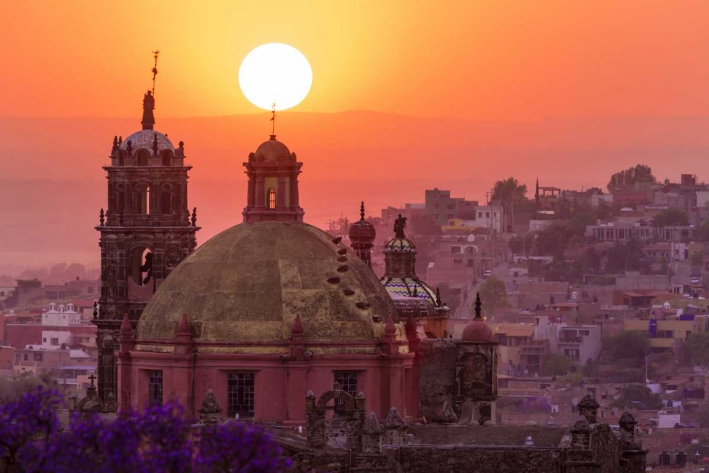 Wall Art Painting id:131695, Name: Mexico City overview at sunset, Artist: Paulson, Don