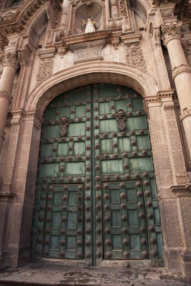 Wall Art Painting id:129954, Name: Peru, Cuzco The door of a Jesuit church, Artist: Kaveney, Wendy