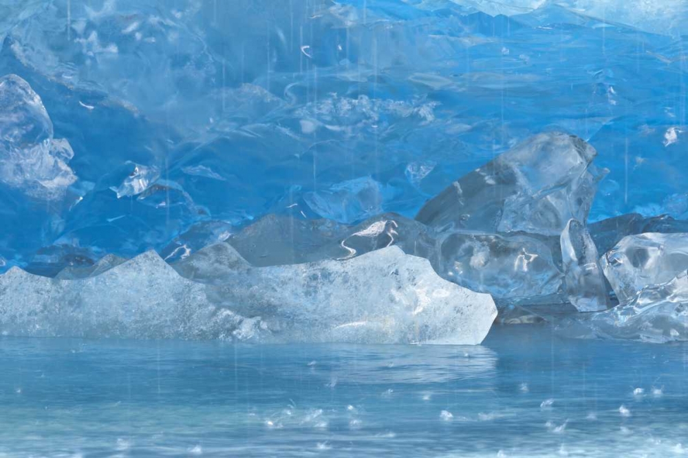 Wall Art Painting id:133316, Name: Alaska, Glacier Bay Melting blue on Reid Glacier, Artist: Paulson, Don