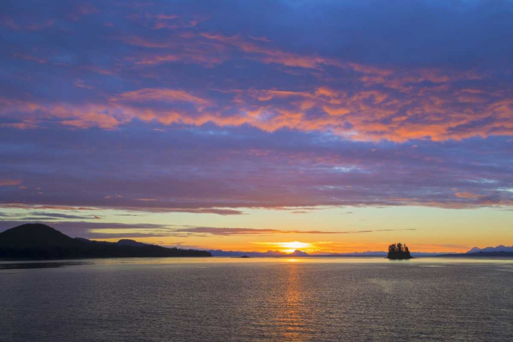 Wall Art Painting id:131716, Name: USA, Alaska Sunset on Flynn Cove, Artist: Paulson, Don