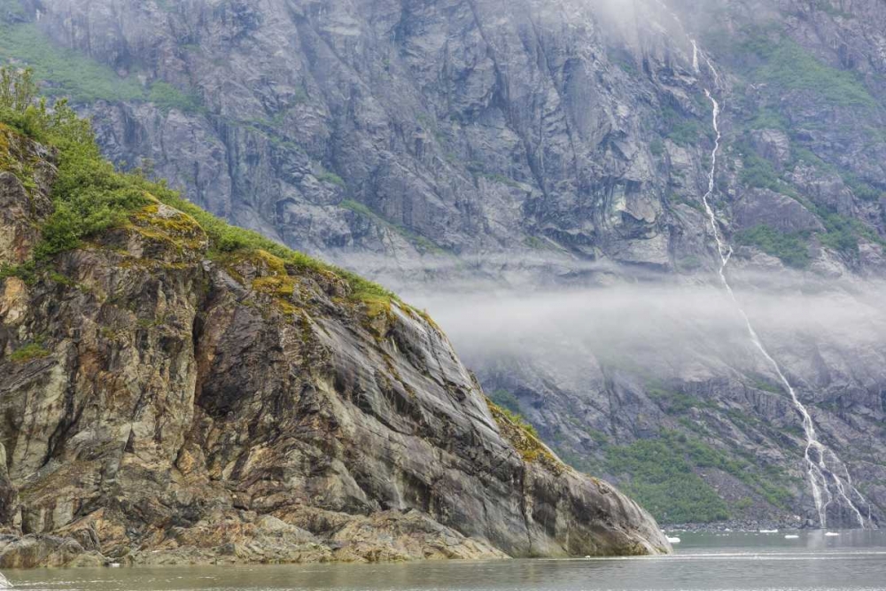 Wall Art Painting id:133111, Name: Alaska, Glacier Bay Waterfall on mountain slope, Artist: Paulson, Don