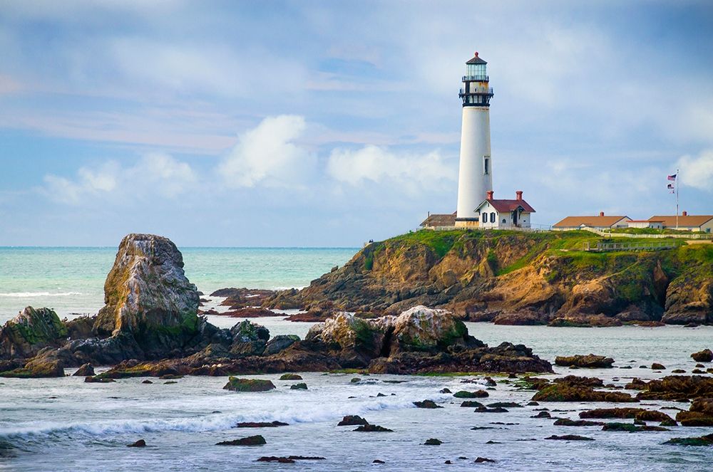 Wall Art Painting id:404908, Name: Pigeon Point Lighthouse-Big Sur-California-USA, Artist: Miller, Anna