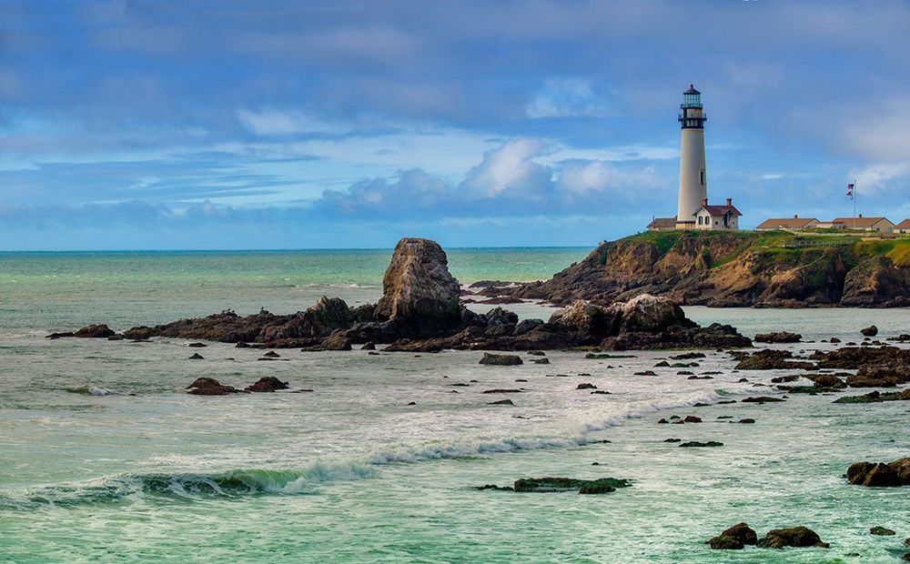 Wall Art Painting id:404924, Name: Pigeon Point Lighthouse-Big Sur-California-USA, Artist: Miller, Anna