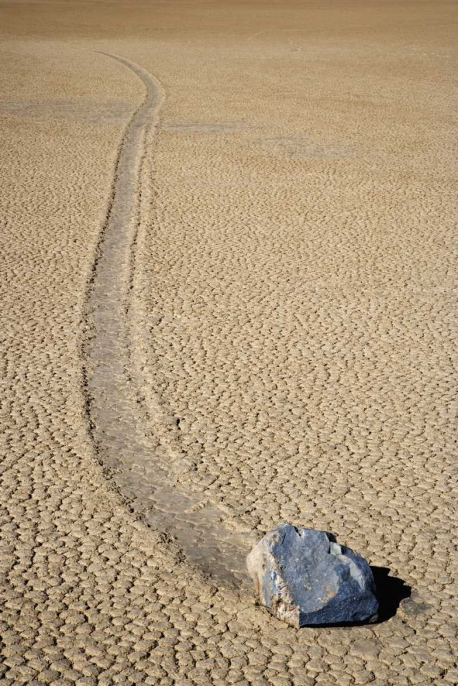 Wall Art Painting id:127776, Name: CA, Death Valley NP A mysterious sliding rock, Artist: Flaherty, Dennis