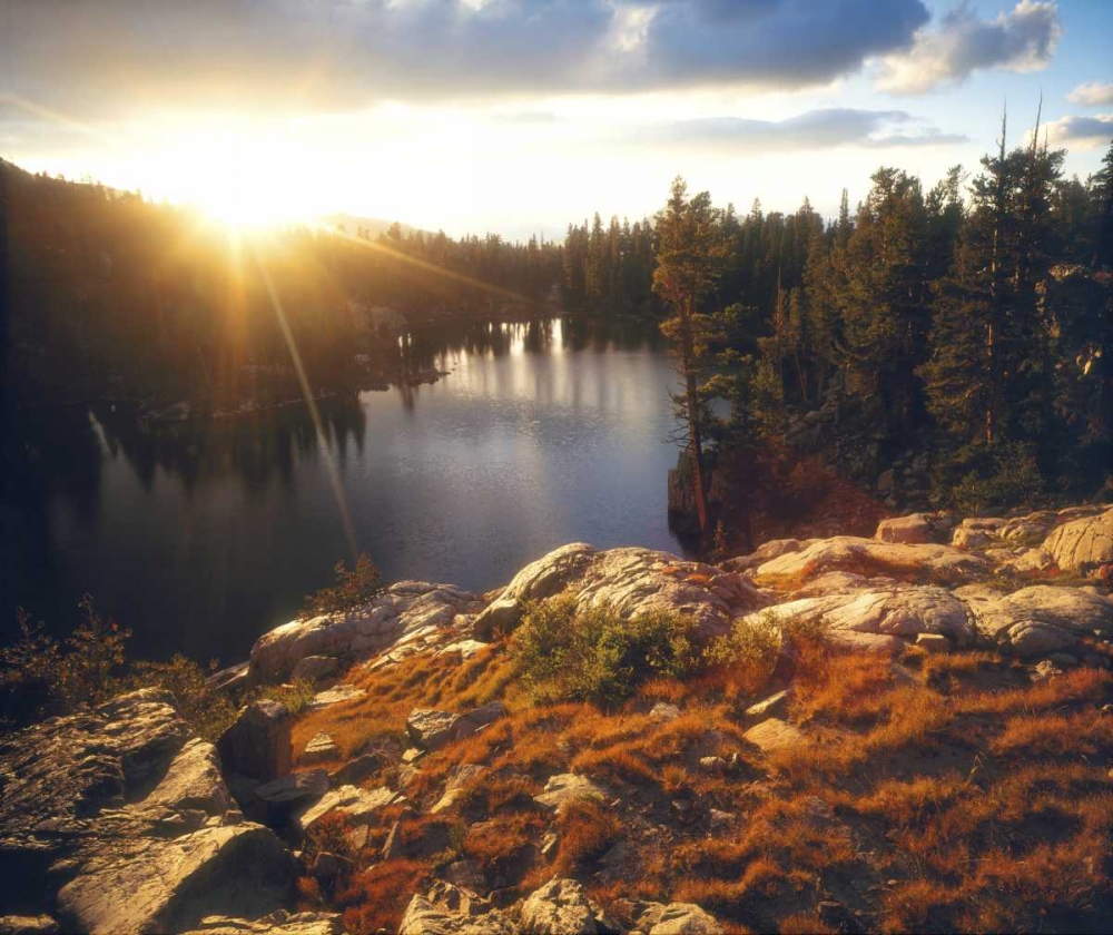 Wall Art Painting id:134697, Name: California Sunset over Skelton Lake, Artist: Talbot Frank, Christopher