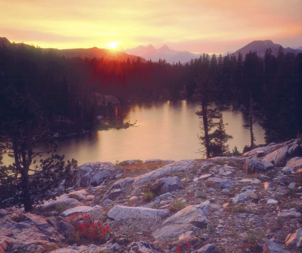 Wall Art Painting id:134698, Name: California Sunset over Skelton Lake, Artist: Talbot Frank, Christopher