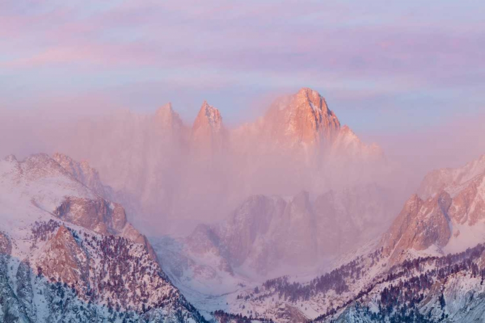 Wall Art Painting id:132885, Name: California, Lone Pine Sunrise on Mount Whitney, Artist: Paulson, Don