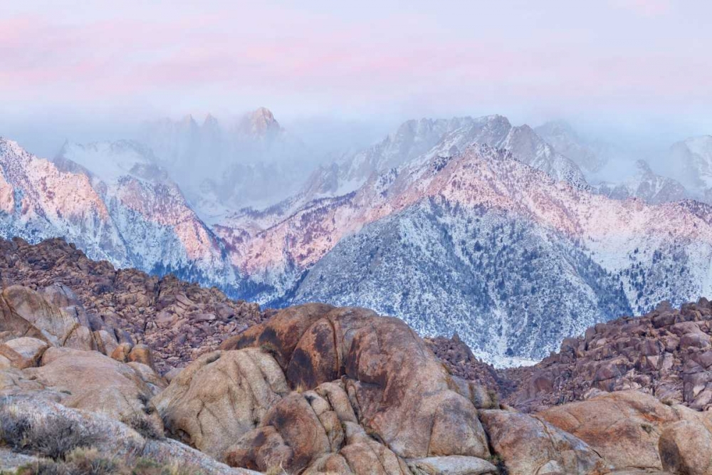 Wall Art Painting id:132886, Name: California, Lone Pine Sunrise on Mount Whitney, Artist: Paulson, Don