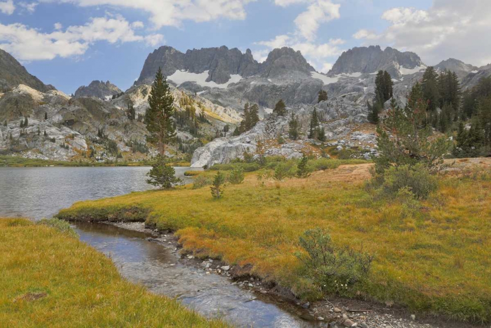 Wall Art Painting id:131952, Name: CA, Inyo NF The Minarets and Ediza Lake, Artist: Paulson, Don