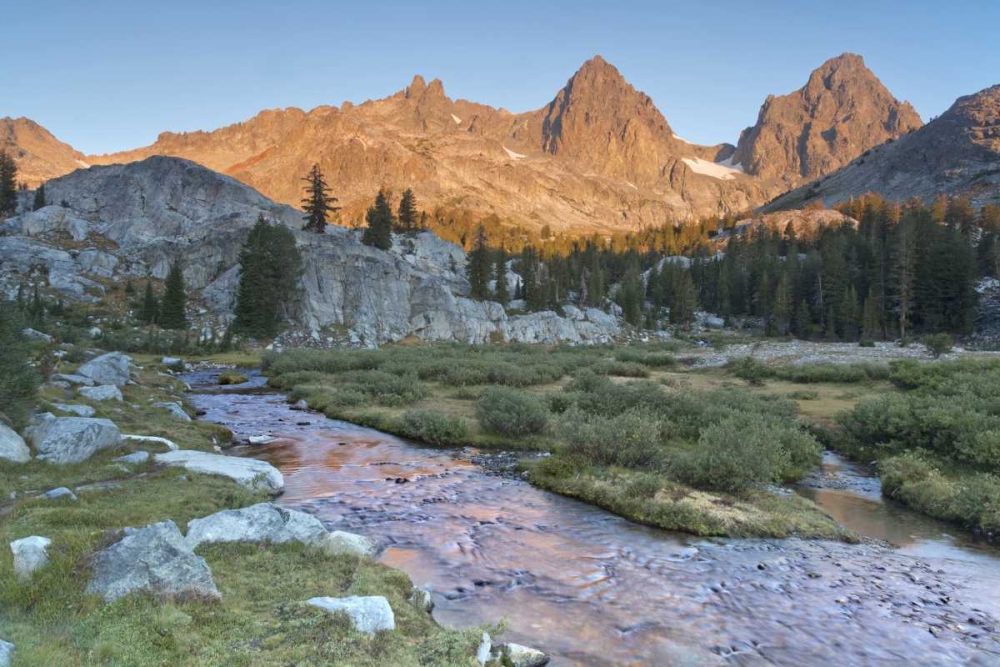 Wall Art Painting id:132792, Name: CA, Inyo NF Feeder stream entering Ediza Lake, Artist: Paulson, Don