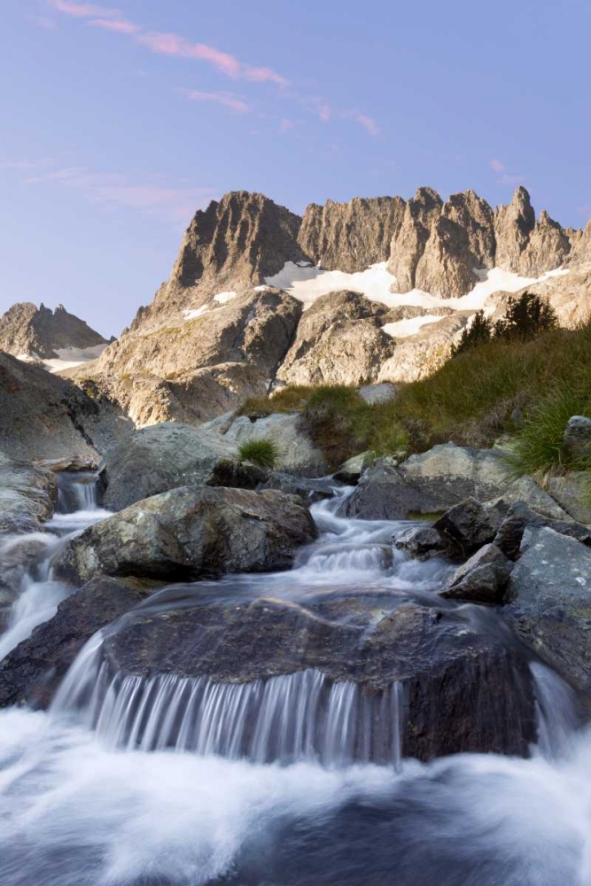 Wall Art Painting id:133137, Name: CA, Inyo NF The Minarets and rapids in a stream, Artist: Paulson, Don