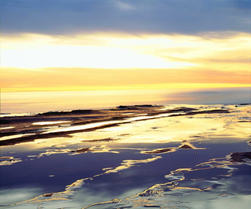 Wall Art Painting id:135390, Name: CA, San Diego Sunset Cliffs tide pools at sunset, Artist: Talbot Frank, Christopher