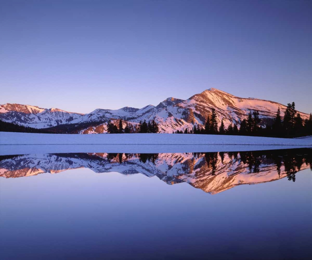 Wall Art Painting id:134737, Name: California, Sierra Nevada, Mammoth Peak, Artist: Talbot Frank, Christopher