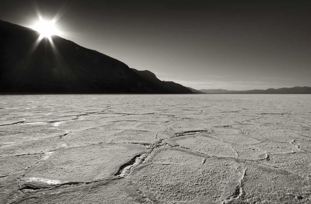 Wall Art Painting id:136223, Name: CA, Death Valley Sunburst over salt pan, Artist: Young, Bill