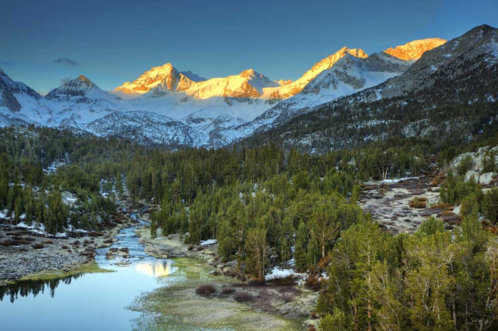 Wall Art Painting id:127817, Name: California, Sierra Nevada Mack Lake at sunrise, Artist: Flaherty, Dennis