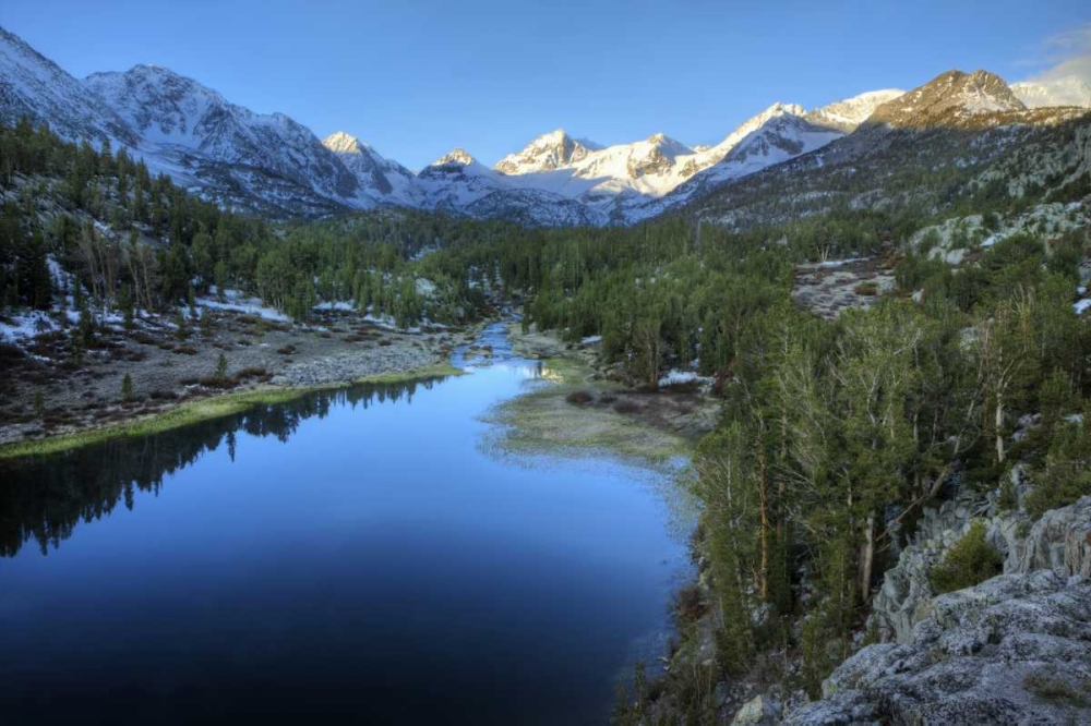 Wall Art Painting id:127818, Name: California, Sierra Nevada Mack Lake at sunrise, Artist: Flaherty, Dennis