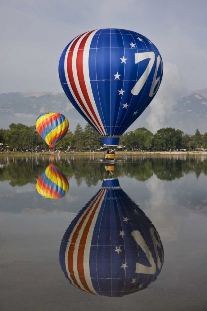 Wall Art Painting id:128137, Name: CO Hot air balloons over Prospect Lake, Artist: Grall, Don