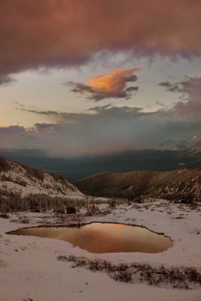 Wall Art Painting id:128170, Name: CO, Cottonwood Pass Sunset on alpine tarn, Artist: Grall, Don