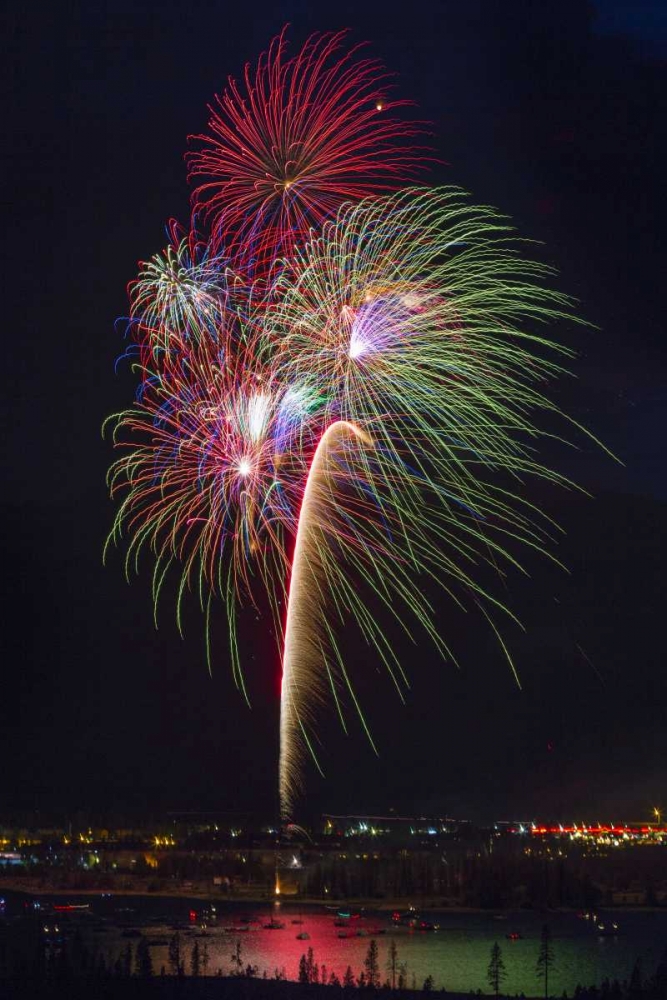 Wall Art Painting id:130944, Name: Colorado, Frisco Fireworks display on July 4th, Artist: Lord, Fred