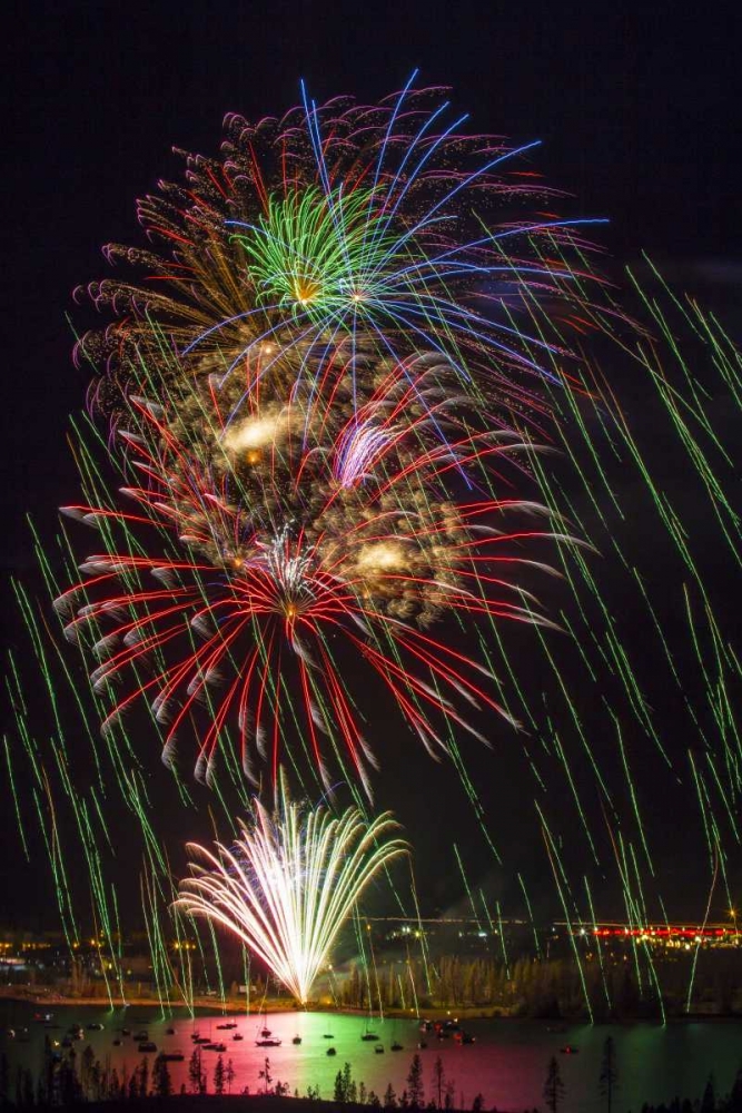 Wall Art Painting id:130945, Name: Colorado, Frisco Fireworks display on July 4th, Artist: Lord, Fred