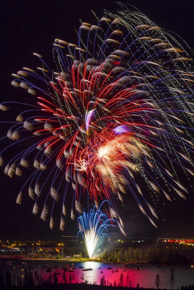 Wall Art Painting id:130947, Name: Colorado, Frisco Fireworks display on July 4th, Artist: Lord, Fred