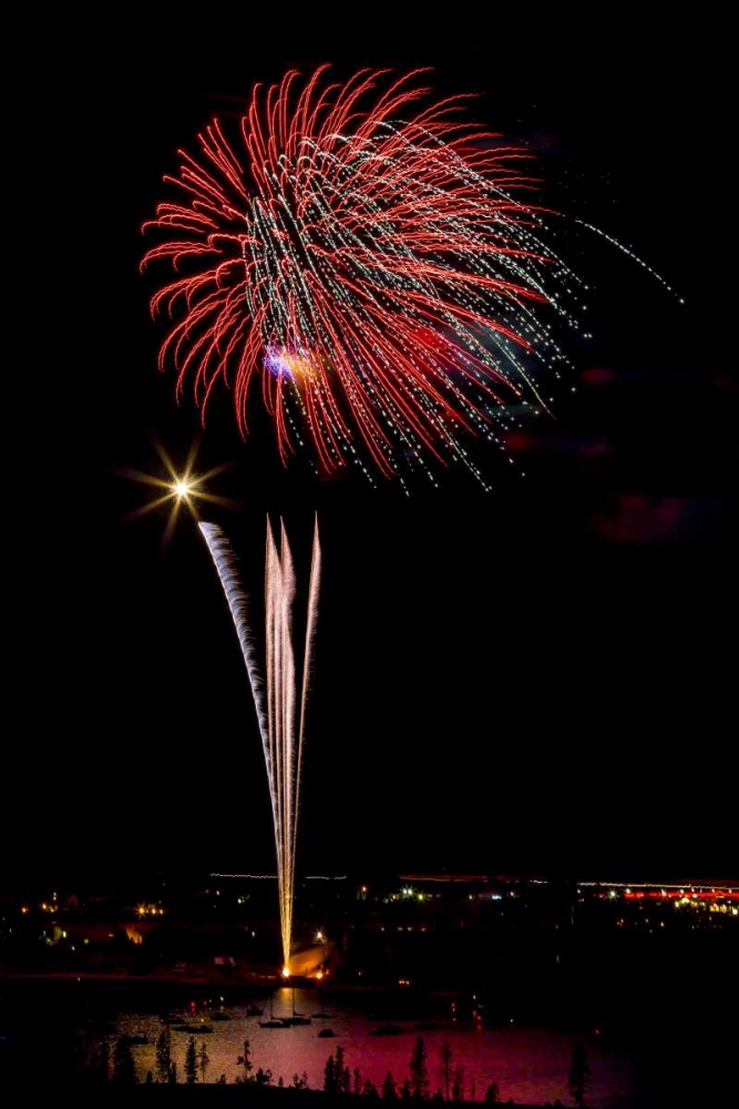 Wall Art Painting id:130949, Name: Colorado, Frisco Fireworks display on July 4th, Artist: Lord, Fred