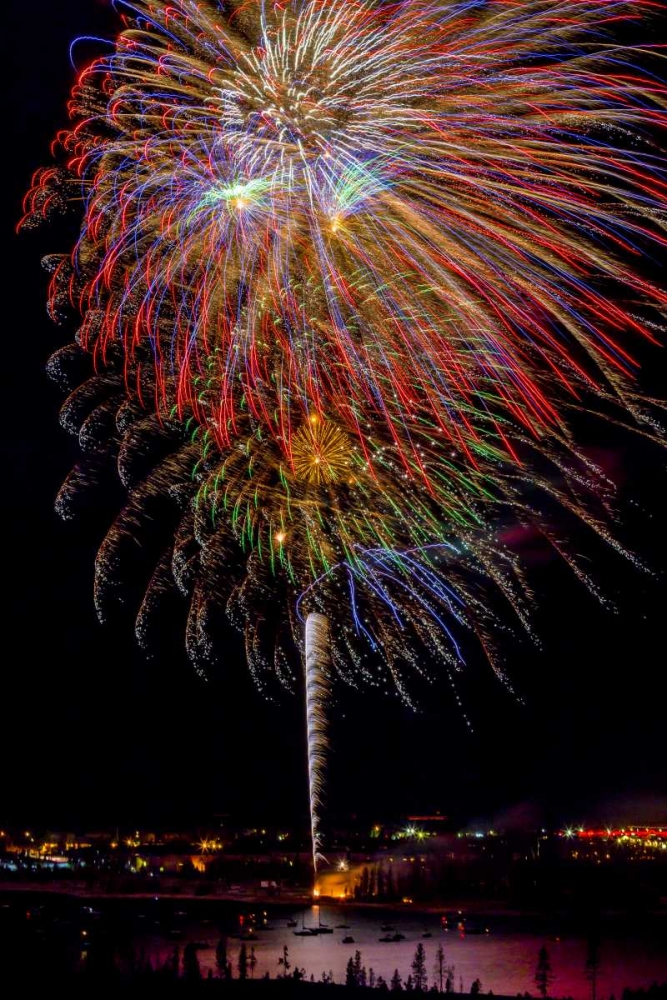 Wall Art Painting id:130950, Name: Colorado, Frisco Fireworks display on July 4th, Artist: Lord, Fred