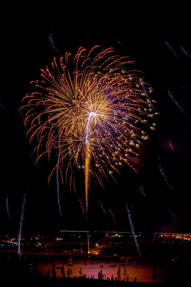 Wall Art Painting id:130952, Name: Colorado, Frisco Fireworks display on July 4th, Artist: Lord, Fred