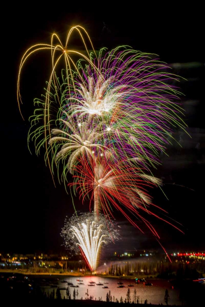 Wall Art Painting id:130954, Name: Colorado, Frisco Fireworks display on July 4th, Artist: Lord, Fred