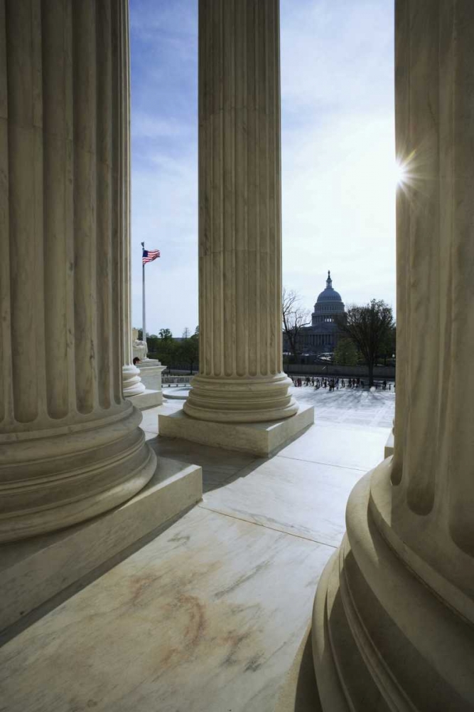 Wall Art Painting id:127398, Name: Washington DC, The Capitol Building, Artist: Flaherty, Dennis