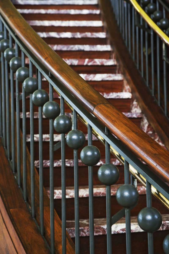 Wall Art Painting id:127766, Name: Washington DC, Stairway inside a train depot, Artist: Flaherty, Dennis