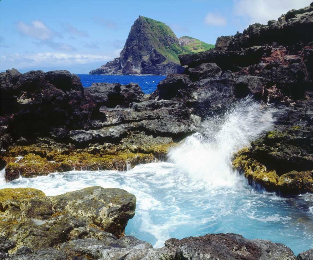 Wall Art Painting id:134793, Name: Hawaii, Maui Waves breaking on the coast, Artist: Talbot Frank, Christopher