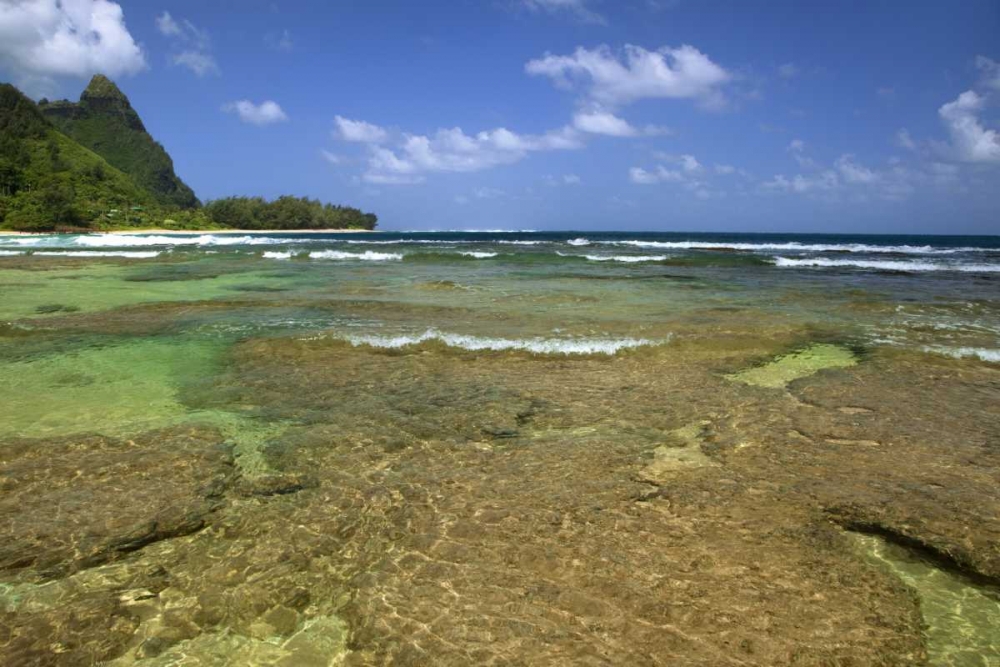 Wall Art Painting id:127565, Name: HI, Kauai Bali Hai seen from Tunnels Beach, Artist: Flaherty, Dennis