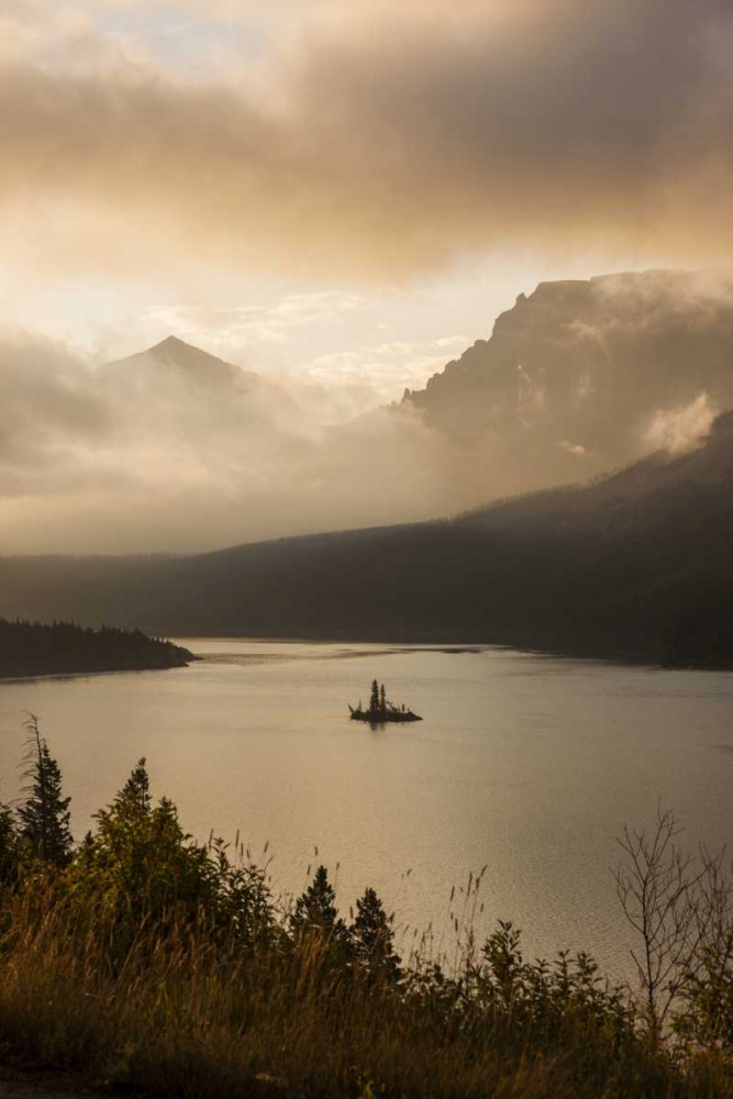 Wall Art Painting id:128168, Name: MT, Glacier NP Sunrise over St Mary Lake, Artist: Grall, Don