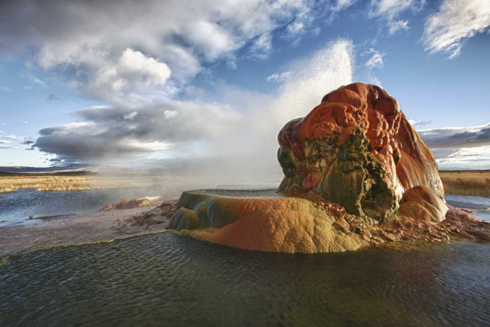 Wall Art Painting id:126928, Name: Nevada, Gerlach Fly Geyser at sunrise, Artist: Anon, Josh