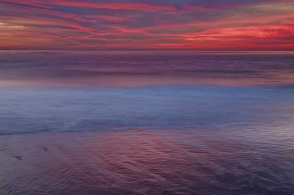 Wall Art Painting id:131455, Name: New Jersey, Cape May Sunrise on ocean shore, Artist: OBrien, Jay