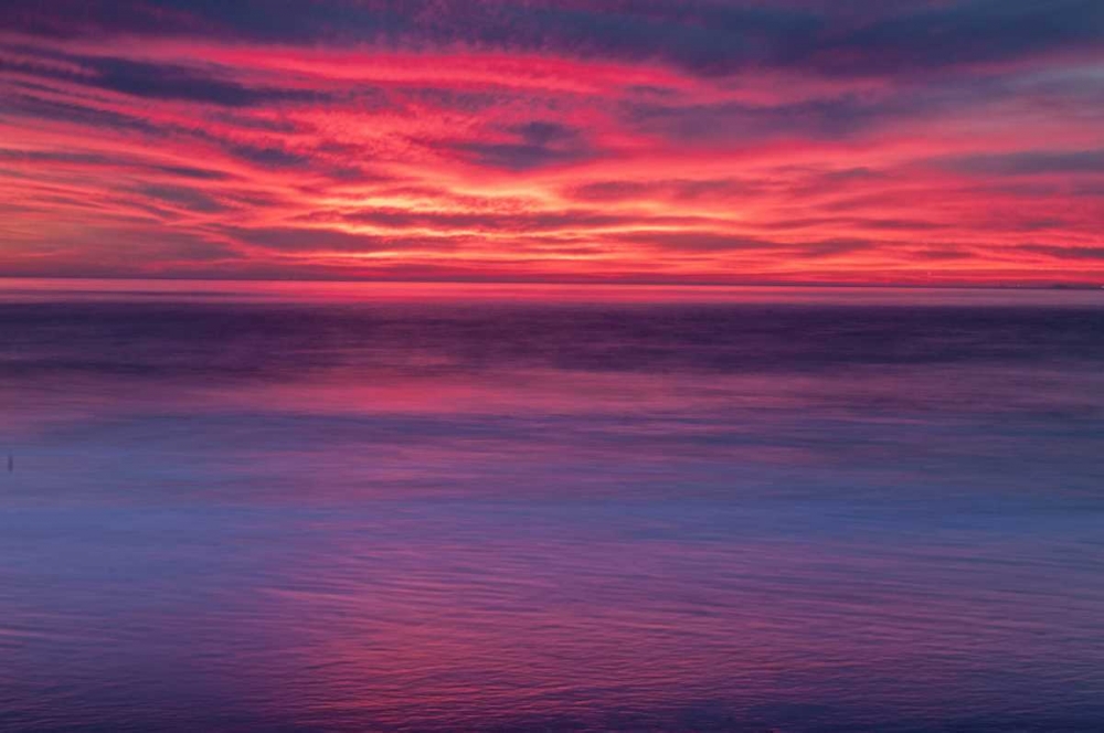 Wall Art Painting id:131456, Name: New Jersey, Cape May Sunrise on ocean shore, Artist: OBrien, Jay