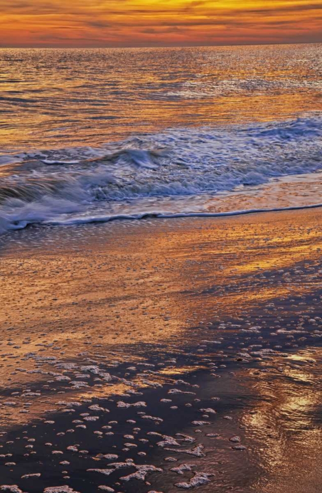 Wall Art Painting id:131408, Name: New Jersey, Cape May Sunset on the beach, Artist: OBrien, Jay