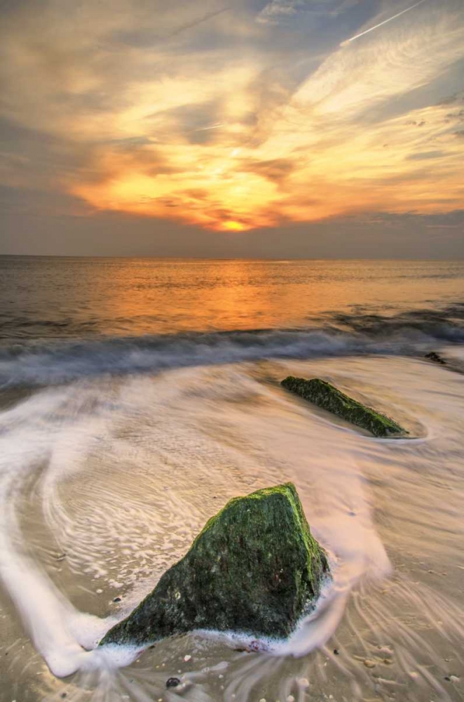 Wall Art Painting id:131504, Name: New Jersey, Cape May Scenic on Cape May Beach, Artist: OBrien, Jay